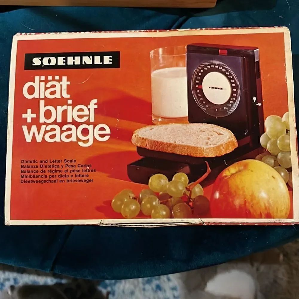 Vintage Soehnle Dietetic Scale Germany Brown 1970s in Original Box with Manual